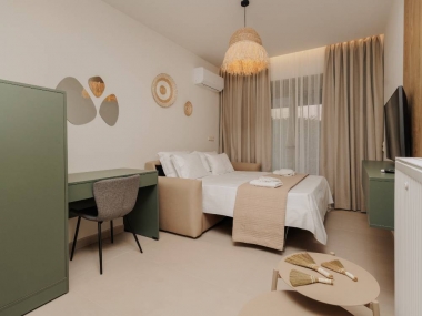 Living Room with Sofa Bed tranformed to Double Bed